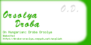 orsolya droba business card